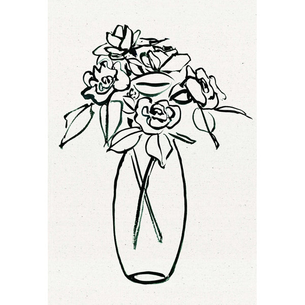 Winston Porter Zeledon Roses In Vase On Canvas Print Wayfair winston-porter-zeledon-roses-in-vase-on-canvas-print-wayfair